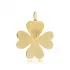 Four Leaf Clover Plain Silver Jewelry Charm