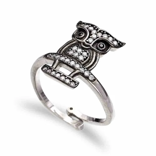 Turkish Owl Adjustable 925 Sterling Silver Ring Turkish Owl Adjustable 925 Sterling Silver Ring