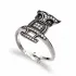 Turkish Owl Adjustable 925 Sterling Silver Ring