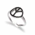 Turkish Black CZ Adjustable Sterling Silver Ring