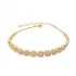 Pink CZ Heart 925 Sterling Silver Bracelet