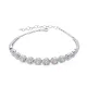 Pink CZ Heart 925 Sterling Silver Bracelet Pink CZ Heart 925 Sterling Silver Bracelet