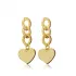 Plain Heart Design Silver Stud Earrings