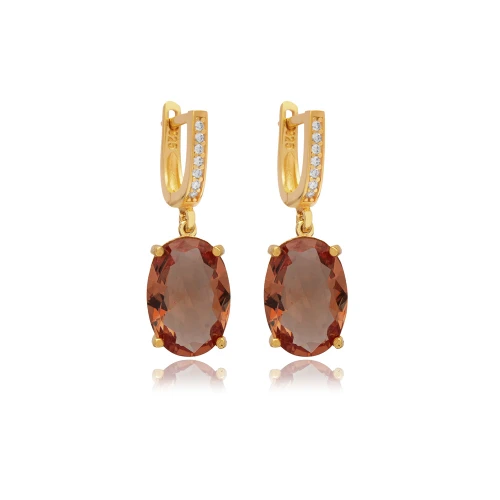 Oval Zultanite Dangle 925 Sterling Silver Earrings