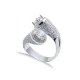 Clear CZ Round Stony Cluster Adjustable 925 Silver Ring Clear CZ Round Stony Cluster Adjustable 925 Silver Ring