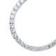 Round Shape CZ Stones Tennis Sterling Silver Bracelet Round Shape CZ Stones Tennis Sterling Silver Bracelet