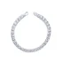 Round Shape CZ Stones Tennis Sterling Silver Bracelet