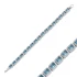 Baguette Aquamarine CZ Tennis Sterling Silver Bracelet