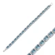 Baguette Aquamarine CZ Tennis Sterling Silver Bracelet Baguette Aquamarine CZ Tennis Sterling Silver Bracelet