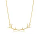 Deer Antler Buckhorn Plain 925 Sterling Silver Necklace Deer Antler Buckhorn Plain 925 Sterling Silver Necklace