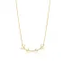 Deer Antler Buckhorn Plain 925 Sterling Silver Necklace
