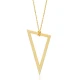 Triangle Hollow Plain 925 Sterling Silver Necklace Triangle Hollow Plain 925 Sterling Silver Necklace