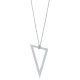 Triangle Hollow Plain 925 Sterling Silver Necklace Triangle Hollow Plain 925 Sterling Silver Necklace