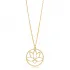 Flower Lotus Plain Neckace 925 Sterling Silver Pendant