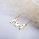 Family Mother Father Kids Plain 925 Silver Necklace Family Mother Father Kids Plain 925 Silver Necklace