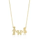 Family Mother Father Kids Plain 925 Silver Necklace Family Mother Father Kids Plain 925 Silver Necklace