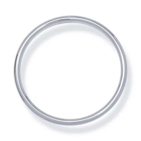 75mm Plain 0.06mm 925 Sterling Silver Bangle