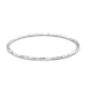 Slim Hammered 75mm 925 Sterling Silver Bangle