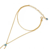 Evil Eye Dainty Slave 925 Sterling Silver Bracelet
