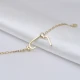 Plain Rectangle Shape Dainty Sterling Silver Bracelet Plain Rectangle Shape Dainty Sterling Silver Bracelet