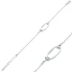 Plain Rectangle Shape Dainty Sterling Silver Bracelet Plain Rectangle Shape Dainty Sterling Silver Bracelet