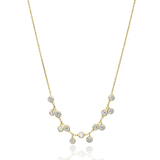 Dainty Pearl Shaker 925 Sterling Silver Necklace | 925 Sterling Silver Wholesale | Sade Silver Dainty Pearl Shaker 925 Sterling Silver Necklace - Sade 925 Silver Jewelry