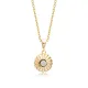 Flower CZ Pendant in 925 Sterling Silver