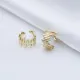 Zigzag Design Wholesale 925 Silver Plain Hoop Earrings Zigzag Design Wholesale 925 Silver Plain Hoop Earrings