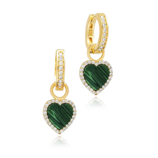 8 X 8mm Malachite Dangle 925 Sterling Silver Earrings 8 X 8mm Malachite Dangle 925 Sterling Silver Earrings