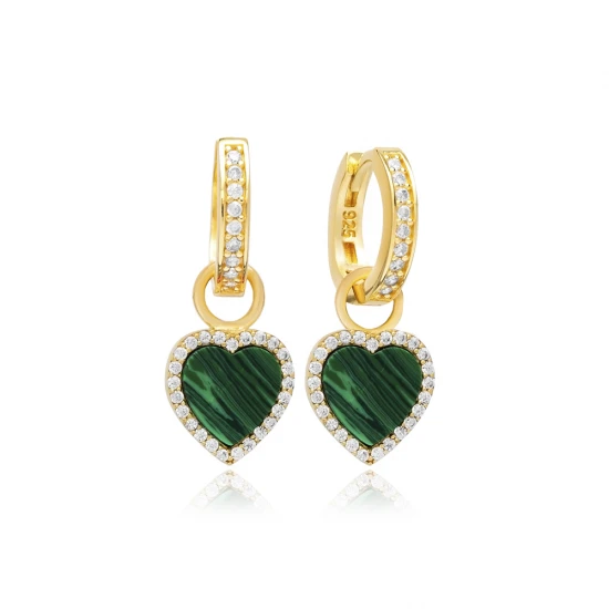 8 X 8mm Malachite Dangle 925 Sterling Silver Earrings 8 X 8mm Malachite Dangle 925 Sterling Silver Earrings