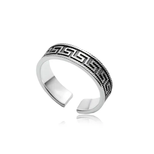 Greek Symbol Men Ring Collection Sterling Silver Jewelry