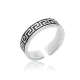 Greek Symbol Men Collection Sterling Silver Ring