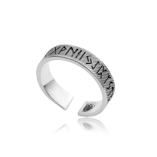 Runic Alphabet Men Collection 925 Sterling Silver Ring Runic Alphabet Men Collection 925 Sterling Silver Ring