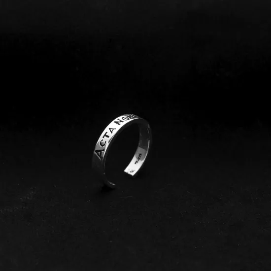 Greek Words Men Collection 925 Sterling Silver Ring Greek Words Men Collection 925 Sterling Silver Ring