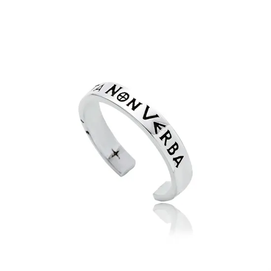 Greek Words Men Collection 925 Sterling Silver Ring Greek Words Men Collection 925 Sterling Silver Ring