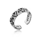 Pyramid Symbol Men Collection 925 Sterling Silver Ring