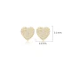 Clear CZ Heart 925 Sterling Silver Earrings Clear CZ Heart 925 Sterling Silver Earrings
