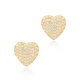 Clear CZ Heart 925 Sterling Silver Earrings Clear CZ Heart 925 Sterling Silver Earrings