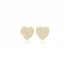 Clear CZ Heart 925 Sterling Silver Earrings