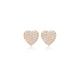 Clear CZ Heart 925 Sterling Silver Earrings Clear CZ Heart 925 Sterling Silver Earrings