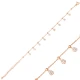 Drop Clear CZ Shaker 925 Sterling Silver Bracelet