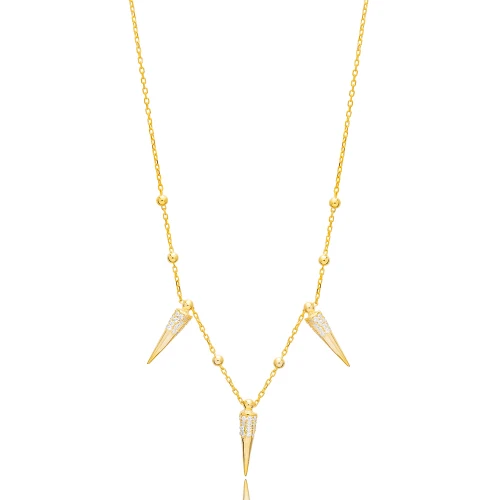 Shape Ball Chain CZ Shaker 925 Sterling Silver Necklace