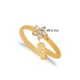 Flower CZ Adjustable 925 Sterling Silver Ring
