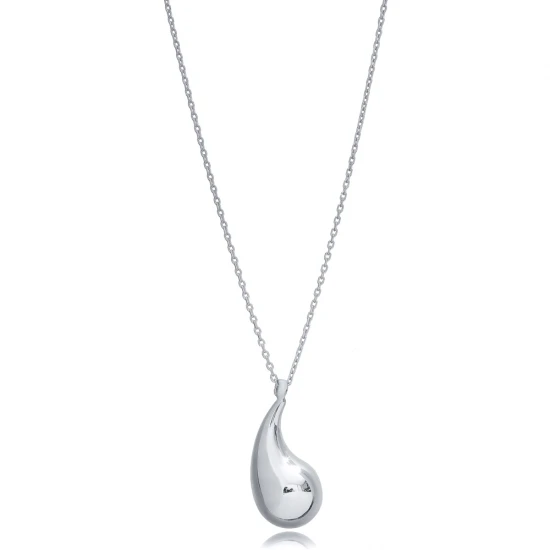 Popular Plain 925 Sterling Silver Necklace | 925 Sterling Silver Wholesale | Sade Silver Popular Plain 925 Sterling Silver Necklace - Sade 925 Silver Jewelry