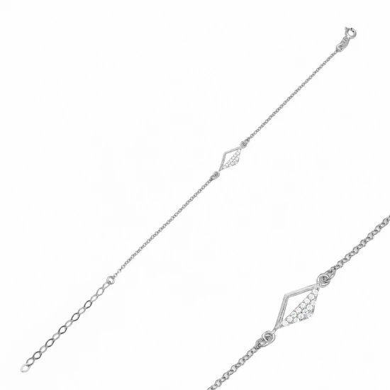 Handcrafted Rhomb 925 Sterling Silver Bracelet Handcrafted Rhomb 925 Sterling Silver Bracelet
