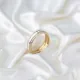 White Enamel CZ Band 925 Sterling Silver Ring White Enamel CZ Band 925 Sterling Silver Ring