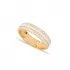 White Enamel CZ Band 925 Sterling Silver Ring