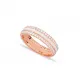 White Enamel CZ Band 925 Sterling Silver Ring White Enamel CZ Band 925 Sterling Silver Ring