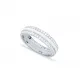 White Enamel CZ Band 925 Sterling Silver Ring White Enamel CZ Band 925 Sterling Silver Ring