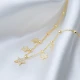 Multi Star Shiny CZ Shaker 925 Sterling Silver Necklace - Sade 925 Silver Jewelry